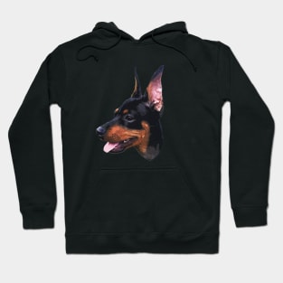 Miniature Pinscher Black and Tan Cute Puppy Dog Hoodie